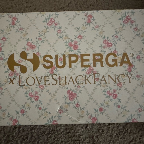 Superga X LoveShackFancy VIRAL Floral Print 💐 “Green Leaf” Sneakers NIB Rare 💎 - Picture 3 of 10